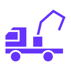 Concrete Pump Vector Design Icon Style