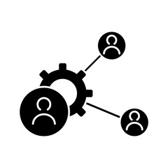 Team vector icon. Teamwork illustration sign. Development symbol. Progress  logo. 