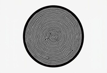Fototapeta premium Seamless Crop Circle Pattern: Black and White Design Featuring Simplified Crop Circle Formations, Ideal for Modern Textiles, Backgrounds, and Minimalist Design Projects.