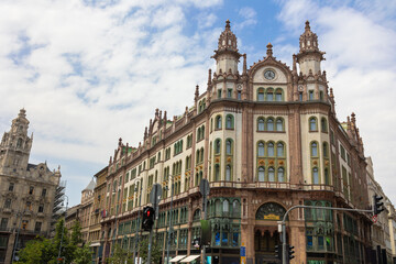 Brudern House also known as Paris Courtyard in Ferenciek Square, Budapest, Hungary