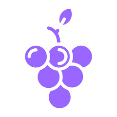 Grapes Vector Design Icon Style