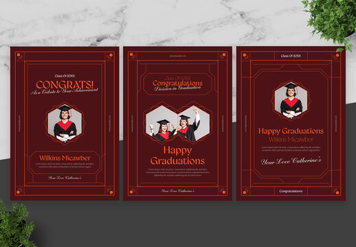 Red And Orange Greeting Flyer