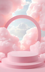 Pink product booth