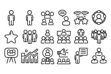 soft skills concept editable stroke outline icon i