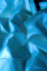 Shiny Blue Fabric Texture – Elegant Abstract Background
