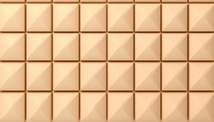 Fototapeta premium Beige pyramidal geometric pattern, textured surface