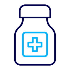 Obraz premium Medicine Bottle Outline Color icon