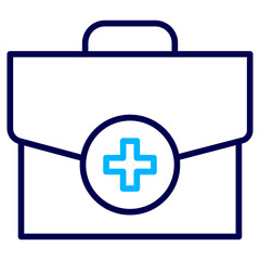 Medicine bag Outline Color icon
