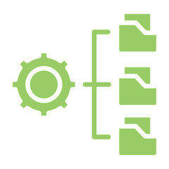 Vector Design Data Management Icon Style