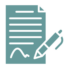 Fototapeta premium Vector Design Contract Icon Style
