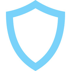 Minimalist Outline Shield Icon Vector