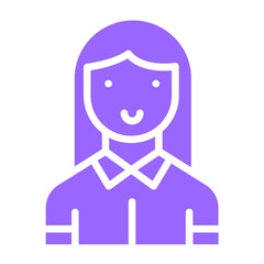 Vector Design Character Female Icon Style
