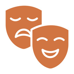 Vector Design Drama Icon Style