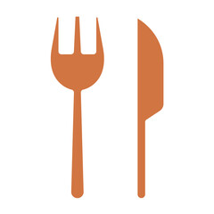Vector Design Fork and Knife Icon Style