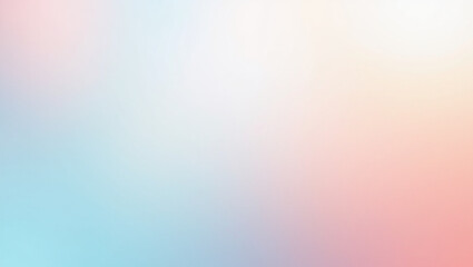 Obraz premium soft pastel dreamy gradient featuring light blue, pink, and white hues creates serene and calming atmosphere. This abstract background is perfect for various design projects