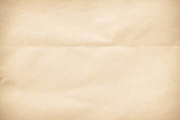 Crumpled brown paper texture background for design with copy space for text or image.