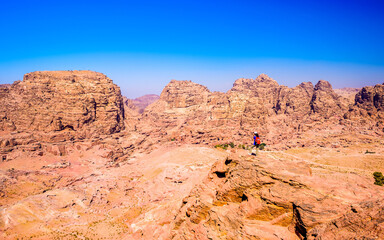 Scenic view of Petra