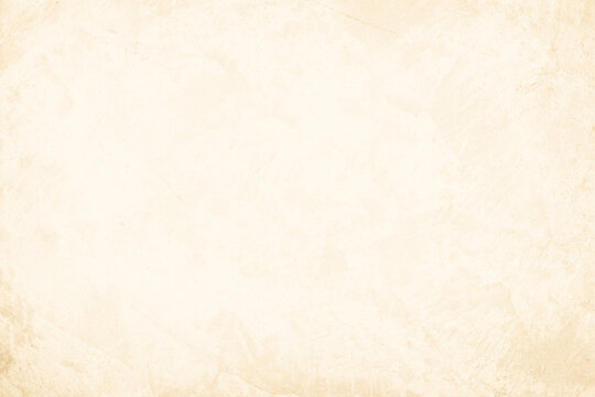 Colour old concrete wall texture background. Close up retro plain cream color cement wall background texture. Design paper vintage parchment element.