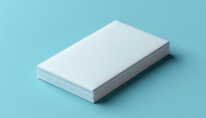 A white book with a blue background