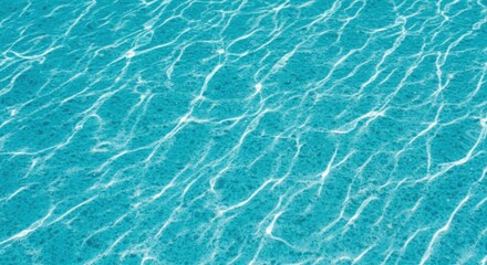 Obraz premium Turquoise water ripples, sunlit texture.