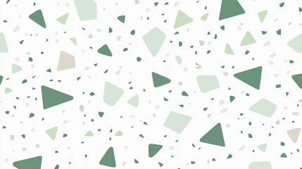 Abstract texture with green shapes on a white background design