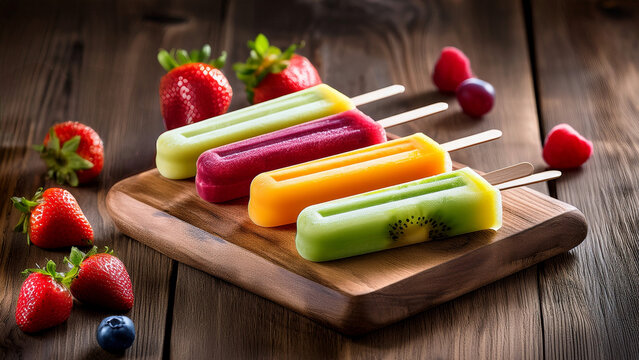 b&acirc;tonnets de glace aux fruits