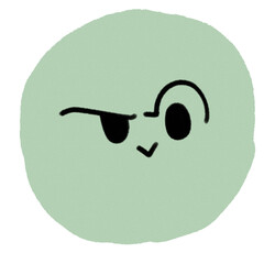 challenged smiley face emotion doodle illustration