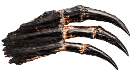 Illustration claw mark dark black wooden