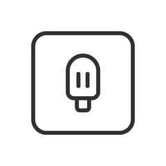 Ice Cream Icon - Modern Simple Flat Vector for Web and Mobile