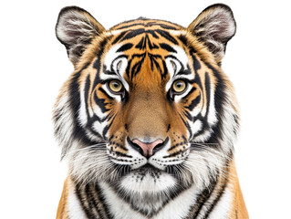 Fototapeta premium Isolated Tiger Face Portrait