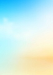Obraz premium A cool blue to pastel yellow gradient background. Featuring cool blues, soft yellow tones, and subtle whites