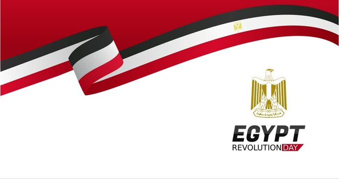 egypt revolution day motion video, ideal for egypt revolution day celebration