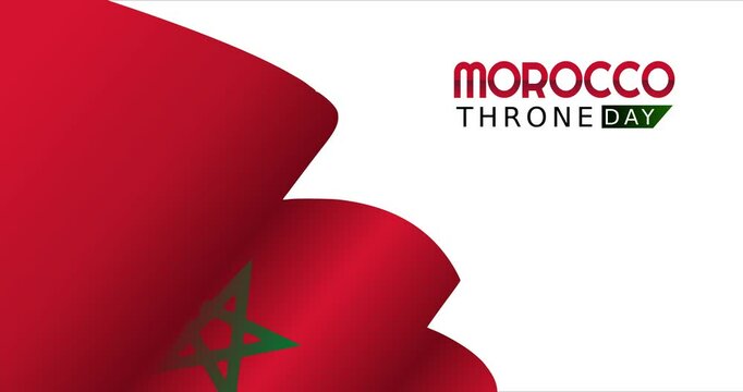 morocco throne day motion video, ideal for morocco throne day celebration