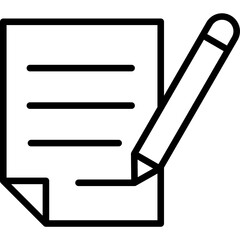 Essay line icon