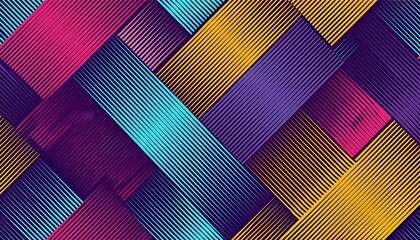 geometric seamless pattern with vibrant diagonal fading lines