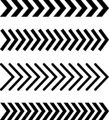 Arrow icon. Mega set of arrows. Sideways set. Design elements for your web, app, presentations, etc. Striped direction