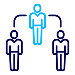 Human Networking Outline Color icon