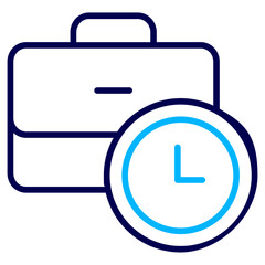 Office hour Outline Color icon