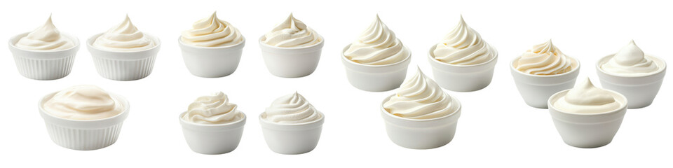 An assortment of beautifully crafted cream filled cupcakes showcasing the rich creamy texture and elegant presentation of these popular pastry delights