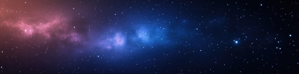 Vast cosmic expanse showcases vibrant nebulae and sparkling star