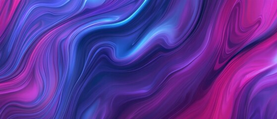 Obraz premium A cosmic nebula gradient background. Featuring deep purples, blues, and magentas