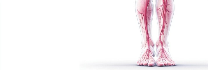 Understanding lymphedema through a minimalist diagram of the lymphatic system showcasing one swollen leg