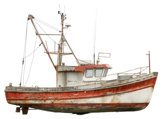 Fototapeta premium PNG Fishing boat watercraft sailboat vehicle.