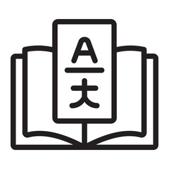 languages line icon