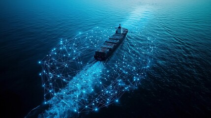 Smart shipping with digital network on the sea