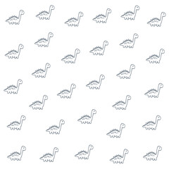 a pattern of a dinosaur with a long neck