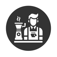 Barista 10 - Logo Icon BW-01