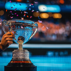 trophy cup and trophy