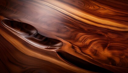 Luxurious rich mahogany wood grain showcasing warm golden highlights, exuding a sense of classic elegance and timeless beauty. Perfect for sophisticated backgrounds and designs