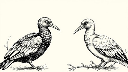 Fototapeta premium Dodo Bird Illustration - Artistic Design Concept